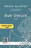 Ave Verum by Mozart - brass quintet - set of PARTSK 618. E-book. Formato PDF ebook