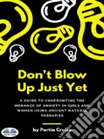 Don’t Blow Up Just YetA Guide To Confronting The Menace Of Anxiety In Girls And Women Using Ancient Natural Therapies. E-book. Formato EPUB ebook