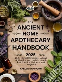 The Ancient Home Apothecary Handbook250+ Herbal Remedies, Natural Antibiotics, And Holistic Health Practices For Wellness, And Longevity. E-book. Formato EPUB ebook