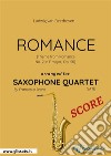 Romance - Saxophone Quartet SCORETheme from Romance  No. 2 in F major, Op. 50. E-book. Formato PDF ebook