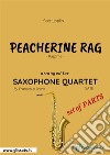 Peacherine Rag - Saxophone Quartet set of PARTSRagtime. E-book. Formato PDF ebook