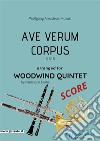 Ave Verum (Mozart) - Woodwind Quintet SCOREK 618. E-book. Formato PDF ebook