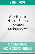 A Letter to a Hindu. E-book. Formato Mobipocket ebook