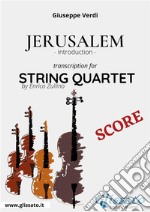 Jerusalem (introduction) String Quartet - Score. E-book. Formato PDF