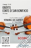 Score of &quot;Oberto&quot; for String QuartetOberto, Conte di San Bonifacio - Overture. E-book. Formato EPUB ebook