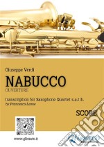 Nabucco for Saxophone Quartet (score)Ouverture. E-book. Formato PDF ebook