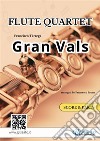 Gran vals - Flute Quartet score & parts. E-book. Formato PDF ebook di Francisco Tárrega