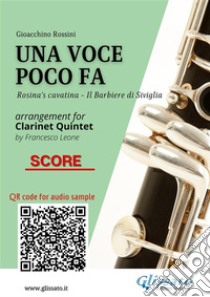 Clarinet Quintet score of 