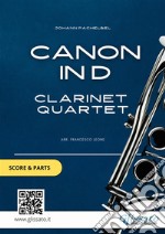 Canon (Pachelbel) - Clarinet Quartet score & parts. E-book. Formato PDF ebook