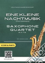 Eine Kleine Nachtmusik  - Saxophone Quartet score &amp; partsK 525 - Allegro (I mov.). E-book. Formato PDF