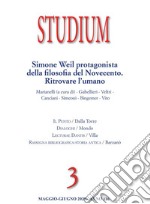 Studium - Simone Weil protagonista della filosofia del Novecento. Ritrovare l&apos;umanon. 3 - 2020. E-book. Formato EPUB ebook