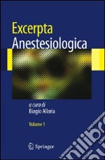 Excerpta anestesiologica. E-book. Formato PDF ebook