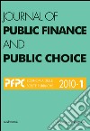 Journal of Public Finance and Public Choice n. 1/2010: Rivista quadrimestrale in lingua inglese sull'economia delle scelte pubbliche. E-book. Formato PDF ebook