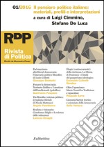 Rivista di Politica 1/2016: Il pensiero politico italiano: materiali, profili e interpretazioni. E-book. Formato EPUB ebook