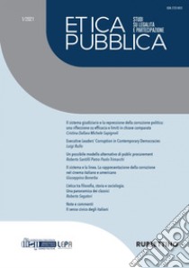 Etica Pubblica 1/2021 – Studi su legalità e partecipazione. E-book. Formato EPUB ebook di AA.VV.