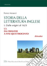 Storia della Letteratura Inglese. I.3. Da Chaucer a fine Quattrocento. E-book. Formato EPUB ebook