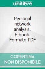 Personal network analysis. E-book. Formato PDF ebook