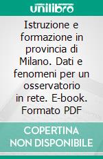 Istruzione e formazione in provincia di Milano. Dati e fenomeni per un osservatorio in rete. E-book. Formato PDF ebook