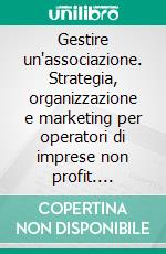 Gestire un'associazione. Strategia, organizzazione e marketing per operatori di imprese non profit. E-book. Formato PDF ebook