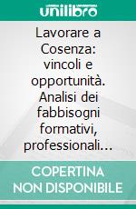 Lavorare a Cosenza: vincoli e opportunità. Analisi dei fabbisogni formativi, professionali e orientativi. E-book. Formato PDF ebook