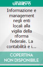 Informazione e management negli enti locali alla vigilia della riforma federale. La contabilità e i controlli nei comuni e nelle province italiani. E-book. Formato PDF ebook