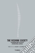 The Rosmini Society N. 1-2 / January-December 2020: Rosminianesimo filosofico International journal. E-book. Formato EPUB ebook