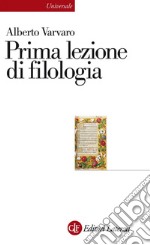 Prima lezione di filologia. E-book. Formato EPUB ebook