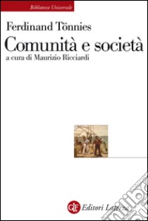 Comunità e società. E-book. Formato EPUB ebook di Maurizio Ricciardi