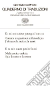 Quaderno di traduzioni. E-book. Formato EPUB ebook di Giorgio Caproni