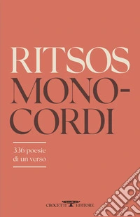 Monocordi: 336 poesie di un verso. E-book. Formato EPUB ebook