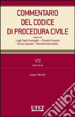 Commentario del Codice di procedura civile - vol. 7 - tomo III. E-book. Formato EPUB ebook