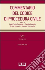 Commentario del Codice di procedura civile - vol. 7 - tomo IV. E-book. Formato EPUB ebook