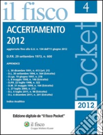 Accertamento 2012. E-book. Formato PDF ebook di AA. VV.