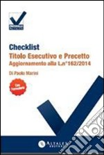 Checklist - Titolo esecutivo e precetto. E-book. Formato PDF ebook