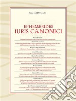 Ephemerides Iuris CanoniciAnno 56 (2016) n.2. E-book. Formato EPUB ebook