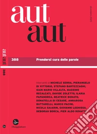 Aut Aut 388: Prendersi cura delle parole. E-book. Formato EPUB ebook