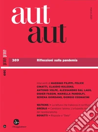 aut aut 389: Riflessioni sulla pandemia. E-book. Formato EPUB ebook