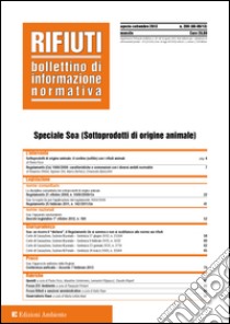 Rifiuti. Bollettino di informazione normativa. Speciale SOA (Sottoprodotti di origine animale). E-book. Formato PDF ebook di Paola Ficco