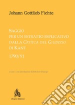 Saggio per un estratto esplicativo dalla Critica del Giudizio di Kant (1790-91). E-book. Formato PDF ebook