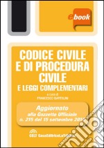 Codice civile e di procedura civile e leggi complementari. E-book. Formato EPUB ebook