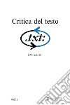 Critica del testo (2013) Vol. 16/1. E-book. Formato PDF ebook