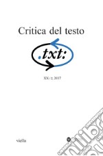 Critica del testo (2017) Vol. 20/2. E-book. Formato PDF ebook