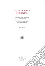 Studi Classici Orientali 2013: volume 59. E-book. Formato PDF ebook