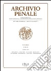 Archivio Penale 3/2014. E-book. Formato PDF ebook