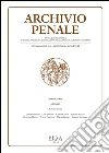 Archivio Penale 1/2016. E-book. Formato PDF ebook di AA.VV