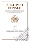Archivio Penale 3/2016. E-book. Formato PDF ebook di A.A. V.V.