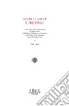 Studi Classici e Orientali LXIII 2017Anno LXIII. E-book. Formato PDF ebook di A.A. V.V.