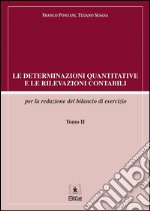 Le determinazioni quantitative e le rilevazioni contabili per la redazione del bilancio di esercizio - Tomo II. E-book. Formato PDF