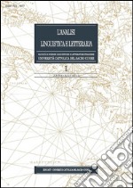 L&apos;Analisi Linguistica e Letteraria 2013-1. E-book. Formato EPUB ebook