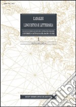 L&apos;Analisi Linguistica e Letteraria 2012-1. E-book. Formato PDF ebook